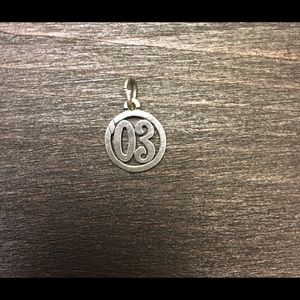 James Avery Jewelry - James Avery retired "03" charm James Avery Jewelry - James Avery retired "03" charm